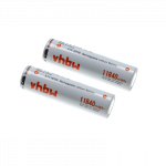 AAA Micro 2x baterijos, skirtos Fenix ​​- 3200 mAh 3,7 V ličio jonų + Micro USB jungtis, plok&scaron;čia vir&scaron;ūnė