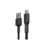 USB Kabelis - Green Cell KABGC23 0.3 m A į Micro-USB B Juodas
