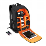 Kameros kuprinė - Puluz PU5011B Atsparus vandeniui, 15.6" Ne&scaron;iojamas, Juodas