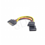 &bdquo;Gembird&ldquo; maitinimo kabelis SATA 15 kontaktų - 2x SATA HDD - tiesus