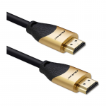 &bdquo;Qoltec HDMI v2.1&ldquo; kabelis, itin didelės spartos, 8K, 60Hz, 28AWG, auksinis, 3m