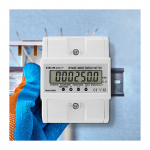 Trifazis elektros skaitiklis, DIN bėgelis, 400 V, 100 A, LCD, 4P