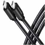 Axagon duomenų ir įkrovimo USB 3.2 Gen 1 laido ilgis 1 m. PD 60W, 3A. Juodos pintos.
