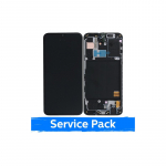 Ekranas skirtas Samsung A405 2019 A40 juodas su rėmeliu (Service Pack)