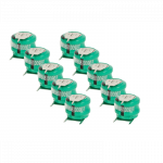 10 vnt. sagos formos baterijų, V80H tipo, 3 kontaktų, skirtų modeliams, saulės lempoms ir kt. - 80 mAh 2,4 V NiMH