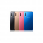 Galinis dangtelis skirtas Samsung A750 2018 A7 juodas (su kameros stikliuku) HQ