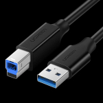 Ugreen Ugreen US210 10372 spausdintuvo kabelis USB-A 3.0 / USB-B 5Gbps 2m - juodas