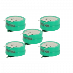 5x sagos formos baterijos, 2 tipo / V250H, 3 kontaktų, skirtos modeliams, saulės lempoms ir kt. - 250 mAh 2,4 V NiMH