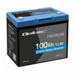 LiFePO4 ličio geležies fosfato akumuliatorius, 12,8 V, 100 Ah, 1280 Wh, &bdquo;Bluetooth&ldquo;, su BMS valdymu