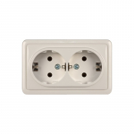 Vir&scaron;tinkinis ki&scaron;tukinis lizdas su įžeminimu Vilma RP16-021 SL+V (balta)