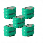 5x sagos formos baterijos, 3 tipo / V150H, 3 kontaktų, skirtos modeliams, saulės lempoms ir kt. - 150 mAh 3,6 V NiMH