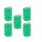 5x sagos formos baterijos, V80H tipo, 3 kontaktų, skirtos modeliams, saulės lempoms ir kt. - 80 mAh 4,8 V NiMH