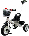 Triratukas T8 Baltas Su Rankena Eva Ratai Pusher