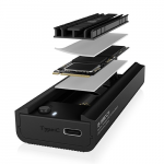 Icy Box Ib-180mc-c31 (juodas /usb-c )
