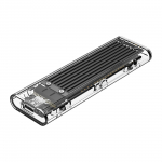 Disko Korpusas Tcm2-c3 M.2 Nvme į Usb-c 10gb/s - Juodas Ir Skaidrus