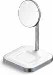 "satechi Magnetic 2in1" - Atskiras Magnetinis įkroviklis Dviem įrenginiams, Suderinamas Su "magsafe" įkrovimu (kosminės Pilkos Spalvos)