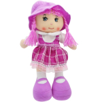Pliu&scaron;inė Skudurinė Lėlė Su Garsu - Violetinė