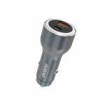 Automobilinis įkroviklis Usb-a Usb-c Pd Qc Led 120w - Pilkas