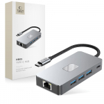 Hub Adapteris 9in1 Usb-c Usb-a Hdmi Sd Tf Rj45 4k 60hz - Pilkas