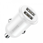 "grain Pro" 2x Usb 4,8 A Automobilinis įkroviklis Cigarečių Uždegiklio Lizdui, Baltas