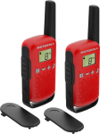 "motorola T42" Trumpųjų Bangų Radijo Stotis, (walkie-talkie), 4 Km, Raudona