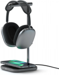 "satechi" Ausinių Stovas 2in1 - "airpods Max" Ir Belaidžio įkroviklio Stovas (kosminės Pilkos Spalvos)