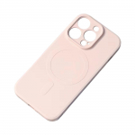 Silikoninis Dėklas Su Magsafe Iphone 15 Pro Silikoninis Dėklas Rožinės Spalvos