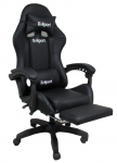 žaidimų Fotelis K4 R-sport Black Su Kojų Atrama + Masažuoklis