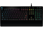Logitech G213 PRODIGY Laidinė žaidimų klaviatūra, RGB Ap&scaron;vietimas, USB, US Int, Juoda