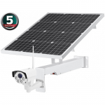 Belaidė 5MP 4G PTZ x5 optinio artinimo kamera su 60W 40Ah saulės baterija (su SIM kortelės jungtimi)
