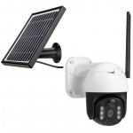 Belaidė PTZ WiFi valdoma kamera su saulės baterija