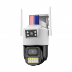 4G PTZ lauko kamera su sirena 4MP