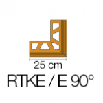 I&scaron;orinis kampas BARA-RTKE/E 90&deg; profiliuočiui BARA-RTKE