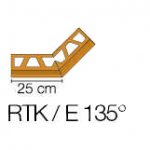 I&scaron;orinis kampas BARA-RTK/E 135&deg; profiliuočiui BARA-RTK