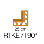 Vidinis kampas BARA-RTKE/I 90&deg; profiliuočiui BARA-RTKE