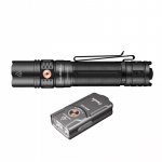 Fenix PD36R Pro ir E03R V2.0 pilko LED žibintuvėlių rinkinys