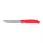 Virtuvinis peilis Victorinox Swiss Classic 6.7831.C1 dantytais a&scaron;menimis, raudona