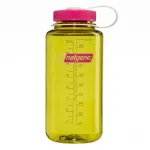 Gertuvė Nalgene Wide Mouth, 1 l, gelsvai žalia ir fuksijų spalvos