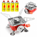 Turistinė kompakti&scaron;ka viryklė FIRE + 4 dujų balionėliai