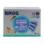 Bros įdėklai elektriniam prietaisui nuo uodų, 20 vnt., skirti vaikams