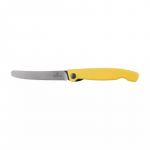 Sulankstomas peilis Victorinox Swiss Classic Pikutek 6.7838.FC1 su dantytu geležtės kra&scaron;tu, geltonas