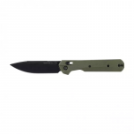Sulankstomas peilis KNIVESPL The First Sandvik 14C28N, žalias G10, juoda PVD danga