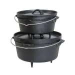 Turistinis ketaus puodas Robens Carson Dutch Oven 4,3 l &ndash; juodas