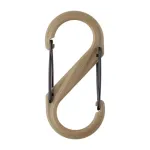 Nite Ize S-Biner #4 polimerinis karabinas Black Gate coyote