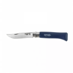 Sulankstomas peilis Opinel Colorama 08 inox skroblas tamsiai mėlynas lizdinėje pakuotėje