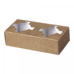 Laikikliai kavos puodeliams (popieriniai, 2 dalių, 50 vnt.)