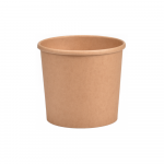 Vienkartinis indelis ECO SOUP (rudas, 360 ml., &Oslash;7 cm., H8 cm., 25 vnt.).