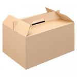 Dėžutė maisto i&scaron;sine&scaron;imui THEPACK (ruda, 24,5 x 13,5 x h12 cm., 100 vnt.)