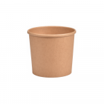 Vienkartinis indelis ECO SOUP (rudas, 240 ml., &Oslash;7 cm., H6 cm., 50 vnt.)