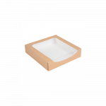 Vienkartinė dėžutė THEPACK sushi su langeliu (23 x 23 x 5 cm., 50 vnt.)